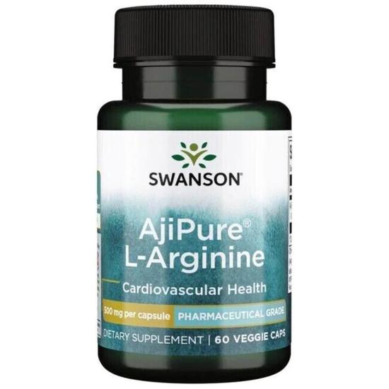 Swanson AjiPure L-Arginine 500mg Capsules