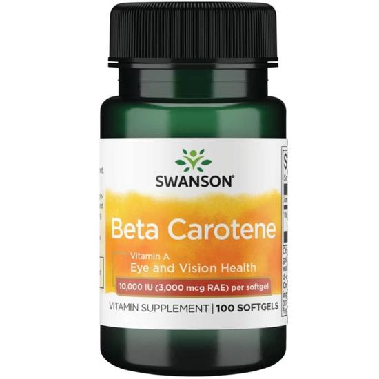 Swanson Beta-Carotene Vitamin A 10000iu Softgels
