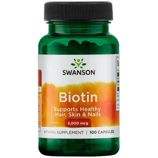 Swanson Biotin 5000mcg Capsules