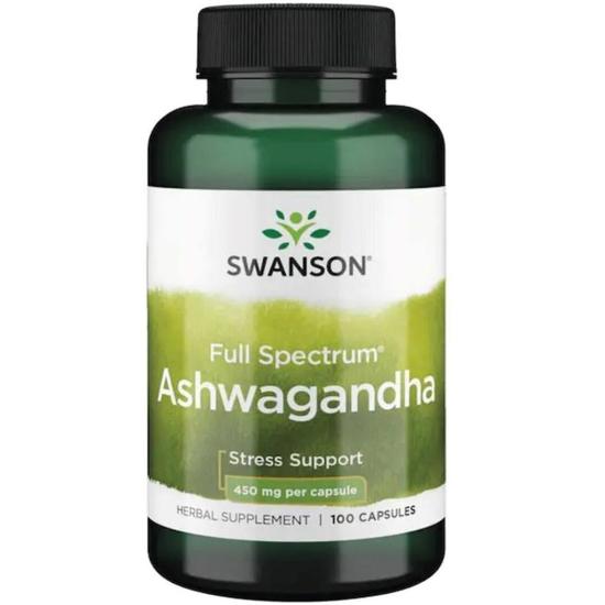 Swanson Full Spectrum Ashwagandha 450mg Capsules