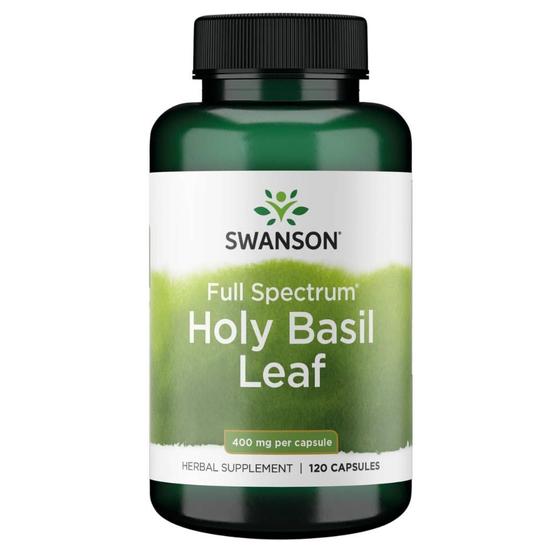 Swanson Holy Basil Leaf 400mg Capsules