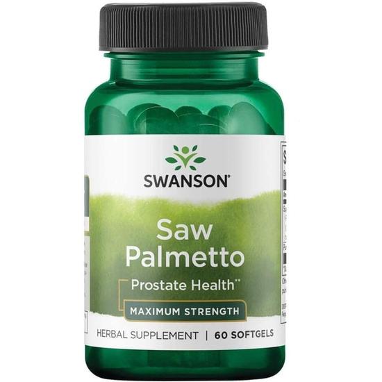 Swanson Saw Palmetto Maximum Strength Softgels 60 Softgels