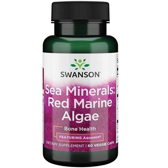Swanson Sea Minerals: Red Marine Algae Capsules 60 Capsules