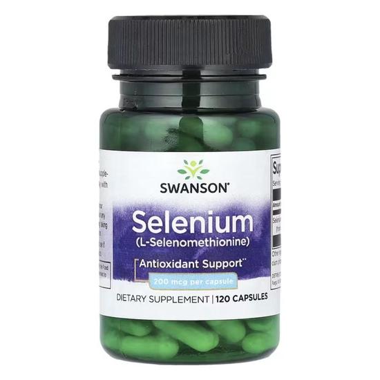 Swanson Selenium 200mcg Capsules 120 Capsules