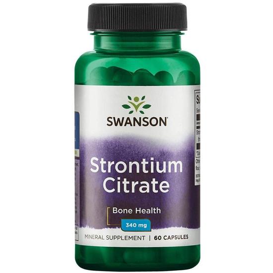 Swanson Strontium Citrate 340mg Capsules