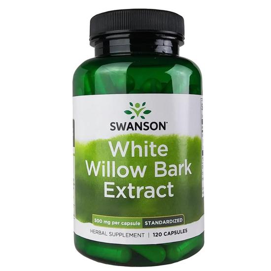 Swanson White Willow Bark Extract 500mg Capsules 120 Capsules