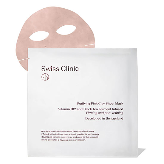 Swiss Clinic Purifying Pink Clay Sheet Mask