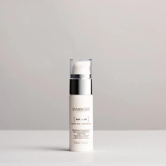 Symbiosis [Glycolic Acid + Isododecane ] Refuelling & Oxygenating Nano-cloud Bubbling Night Mask