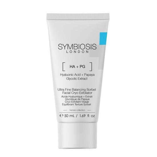 Symbiosis [Hyaluronic Acid + Papaya Glycolic Extract] Ultra Fine Balancing Sorbet Facial Cryo-Exfoliator