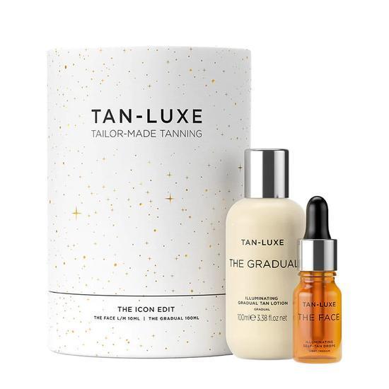 TAN-LUXE Paris Luxe Edit Set he Face Illuminating Self Tan Drops + the Gradual Illuminating Tanning Lotion