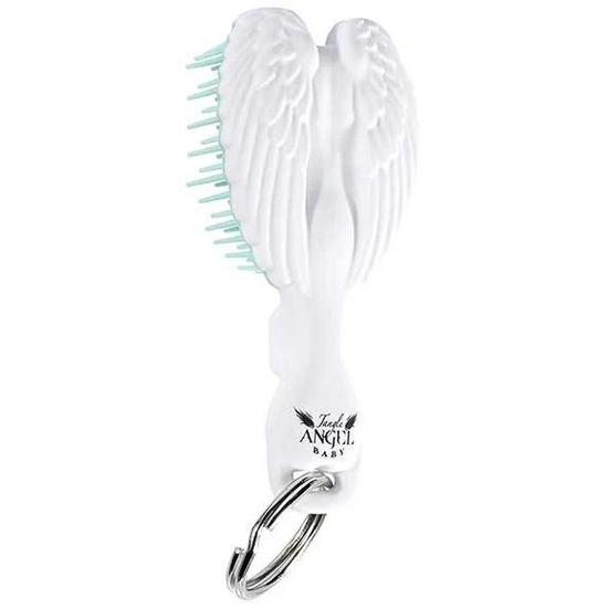 Tangle Angel Baby Keyring Brush White Turquoise