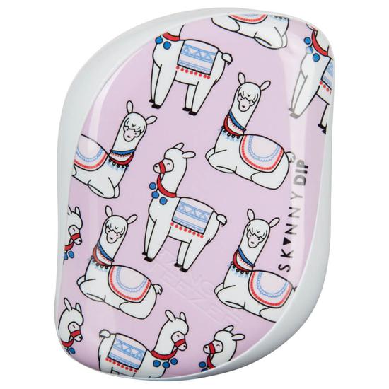 Tangle Teezer X Skinny Dip Compact Styler Detangling Hair Brush Lovely Llama