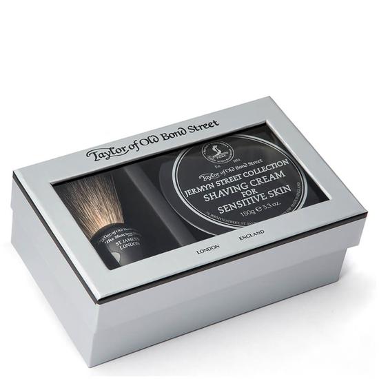 Taylor of Old Bond Street Jermyn Street Pure Badger Brush & Shaving Cream Bowl Set