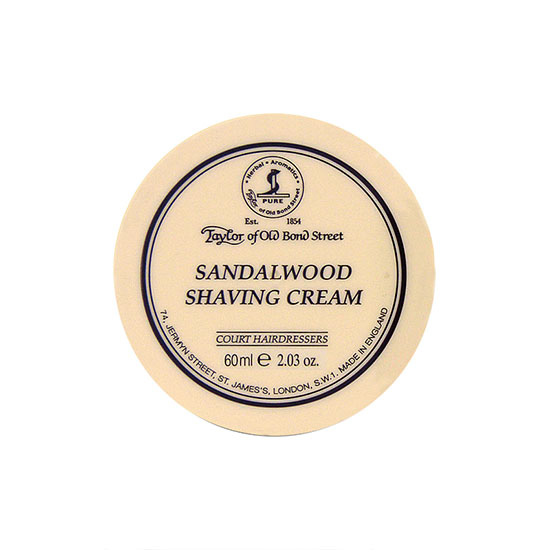 Taylor of Old Bond Street Sandalwood Shaving Cream Bowl 60ml