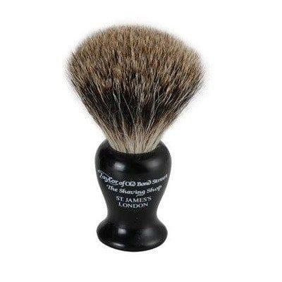 Taylor of Old Bond Street Small Badger Shaving Brush Black