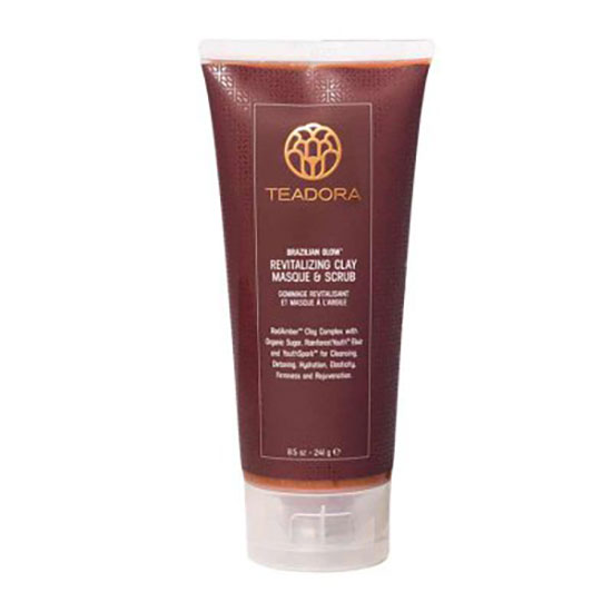 TEADORA Brazilian Glow Red Clay Sugar Scrub For Face & Body 266ml