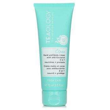Teaology Yoga Care Clean 2 In 1 Anti Bacterial Hand & Body Cream 75ml