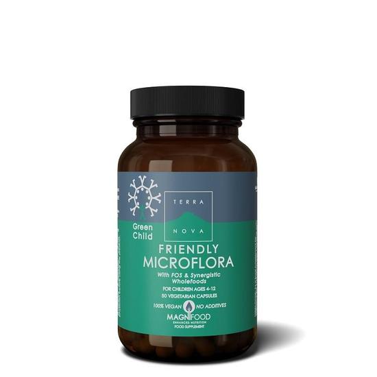 Terranova Green Child Friendly Microflora Vegicaps 50 Vegicaps