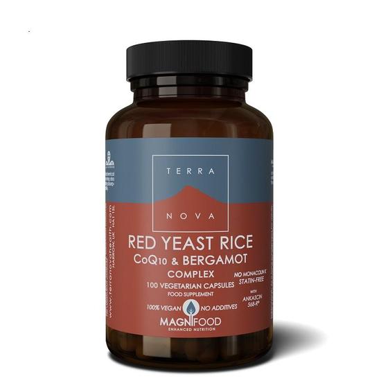 Terranova Red Yeast Rice, COQ-10 & Bergamot Complex Vegicaps 100 Vegicaps
