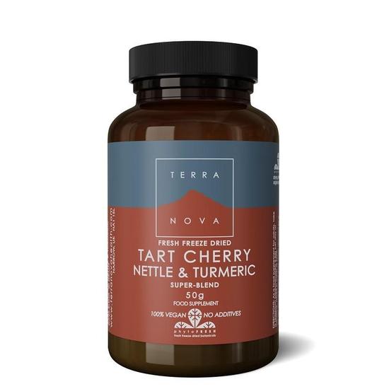 Terranova Tart Cherry, Nettle & Turmeric Super-Blend Powder 50g