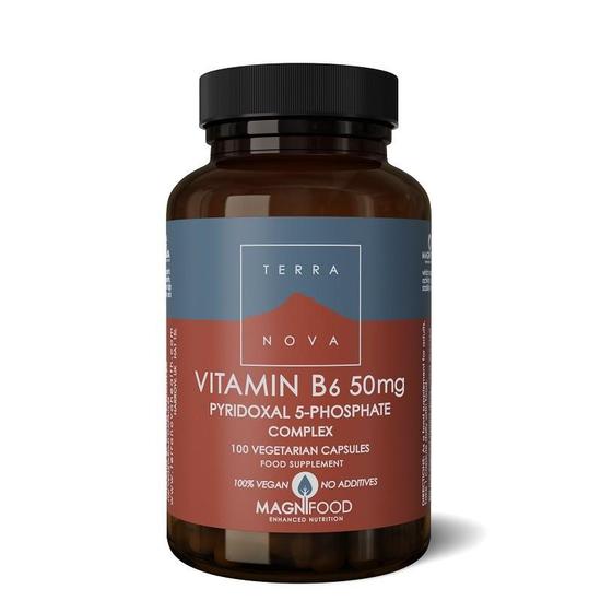 Terranova Vitamin B6 50mg P-5-P Vegicaps 100 Vegicaps