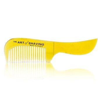 The Art of Shaving Horn Moustache Comb Black Suedine 1pc