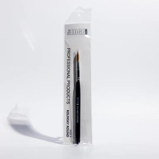 The Edge Nails Kolinsky Round Acrylic Brush 6