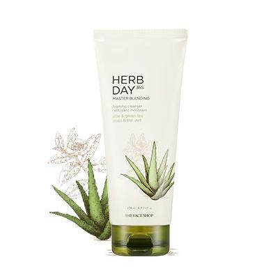 The Face Shop Herbday 365 Cleansing Foam Aloe&green Tea