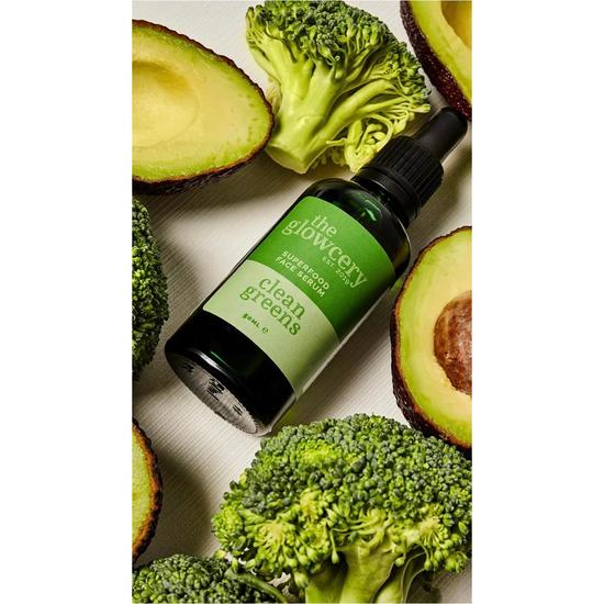 The Glowcery Clean Greens Superfood Serum Facial Oil 30ml Clean Greens Superfood Serum - Refill