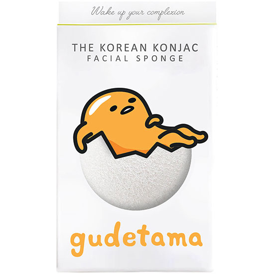 The Konjac Sponge Company Sanrio Gudetama Konjac Sponge Box & Hook White