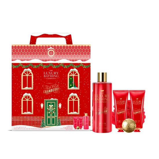 The Luxury Bathing Company Wild Fig & Cranberry Ultimate Bathing Gift Set