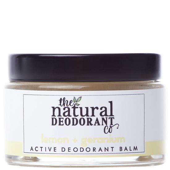 The Natural Deodorant Co Active Deodorant Balm Lemon + Geranium 55g