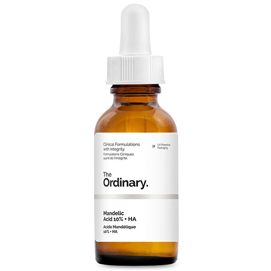 The Ordinary Mandelic Acid 10% + HA Dermal peeling formula to exfoliate the skin