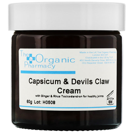 The Organic Pharmacy Herbal Creams Capsicum Devil's Claw & Ginger Cream 60g