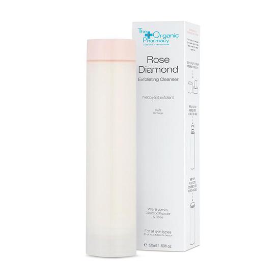 The Organic Pharmacy Rose Diamond Exfoliating Cleanser Refill: 50ml