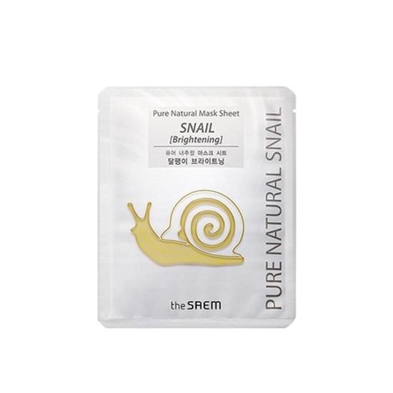 The Saem Pure Natural Mask Sheet Snail Brightening 20ml