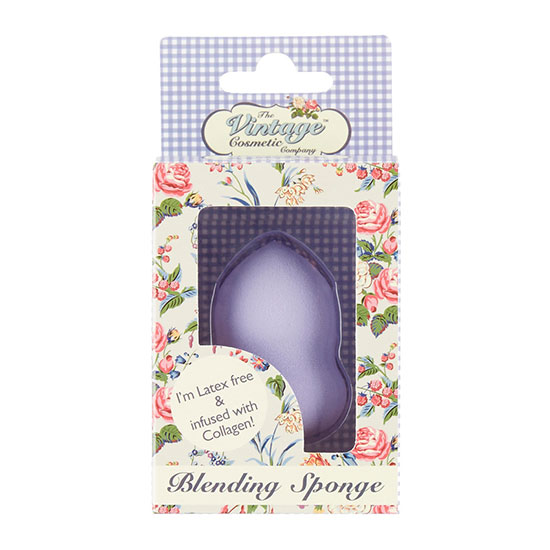 The Vintage Cosmetic Company Blending Sponge Infused With Collagen in Violet