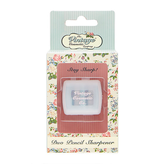 The Vintage Cosmetic Company Duo Pencil Sharpener Blue Polka Dot