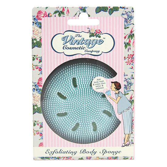 The Vintage Cosmetic Company Exfoliating Body Sponge Blue