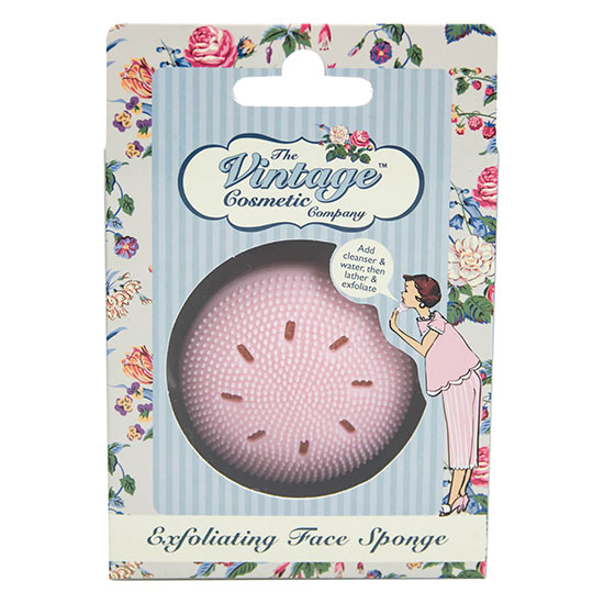 The Vintage Cosmetic Company Exfoliating Face Sponge Pink