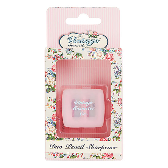 The Vintage Cosmetic Company Pink Polka Dot Duo Pencil Sharpener