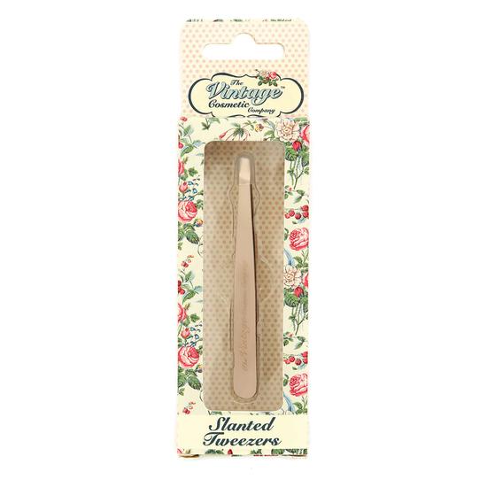 The Vintage Cosmetic Company Slanted Tweezers Rose Gold