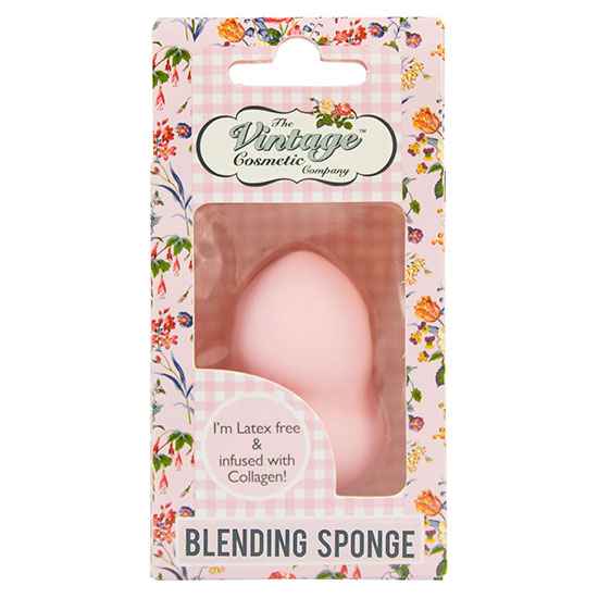 The Vintage Cosmetics Company Gourd Blending Sponge Infused with Collagen Pink
