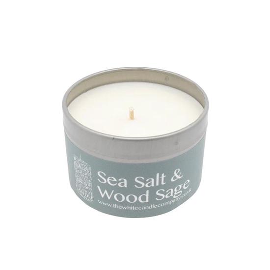 The White Candle Company Candle Sea Salt & Wood Sage The White Candle Company
