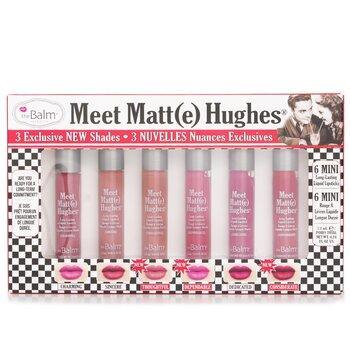theBalm Meet Matte Hughes 6 Mini Long Lasting Liquid Lipsticks Kit Volume. 14