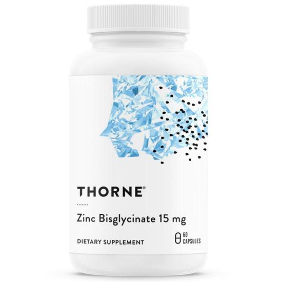 Thorne Zinc Bisglycinate 15mg Capsules 60 Capsules