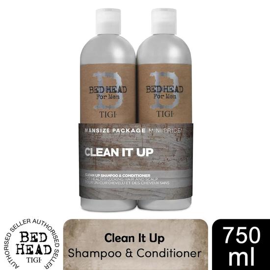 TIGI Bed Head By Tigi Shampoo & Conditioner For Men Clean It Up Tween Duo