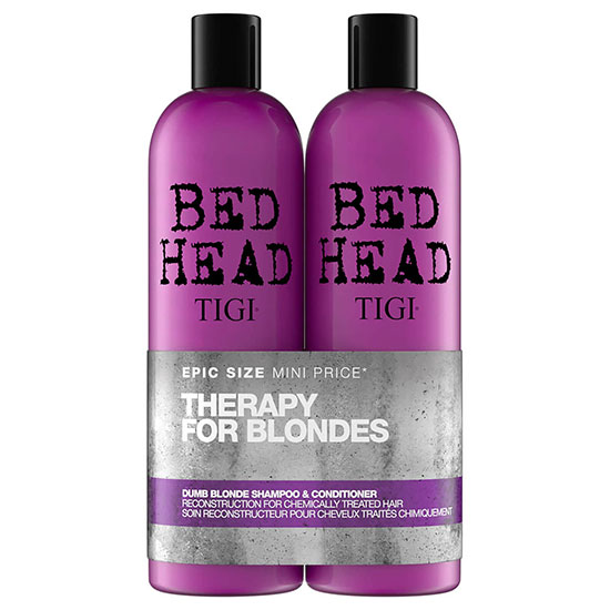 TIGI Bed Head Dumb Blonde Shampoo Reconstructor Tween Duo