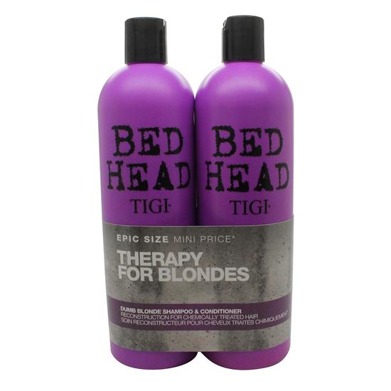 TIGI Duo Pack Bed Head Dumb Blonde 750ml Shampoo + 750ml Conditioner