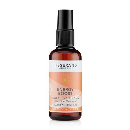 Tisserand Aromatherapy Energy Boost Massage & Body Oil 100ml